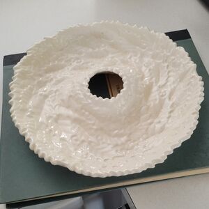 Elegant White Textured Ceramic Bowl/Dish